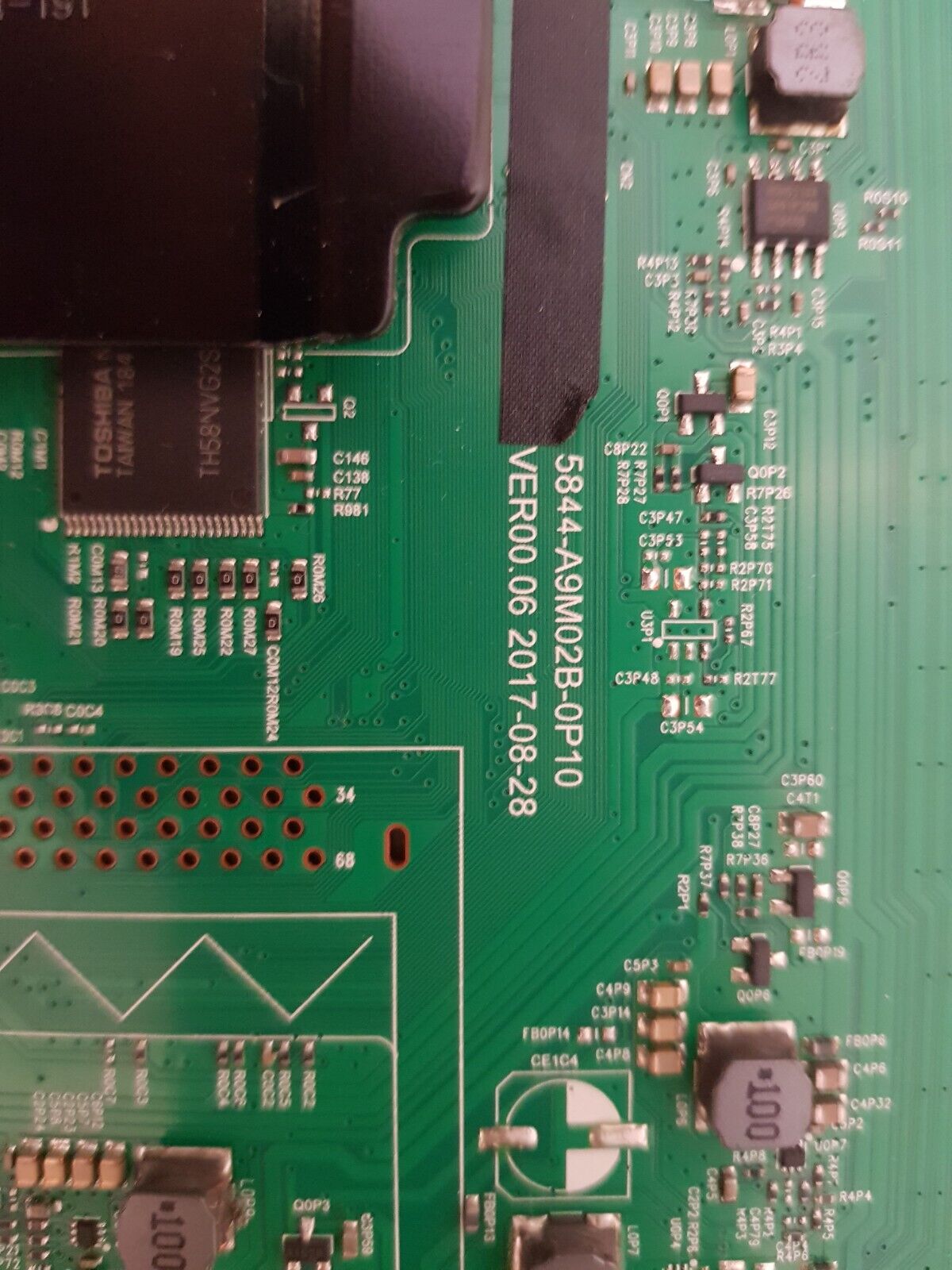 GENUINE TOSHIBA 49U4750A MAIN BOARD 5844-A9M02B-0P10