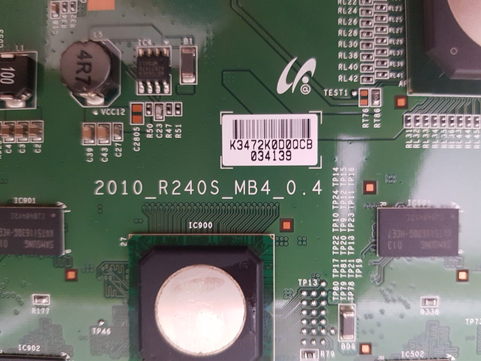 GENUINE SAMSUNG UA46C7000WF (VER SQ01) T-CON BOARD 2010_R240S_MB4_0.4