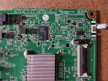GENUINE LG 55LJ5500V Main Board - LD75M/LD75H EAX67129604 (1.0)