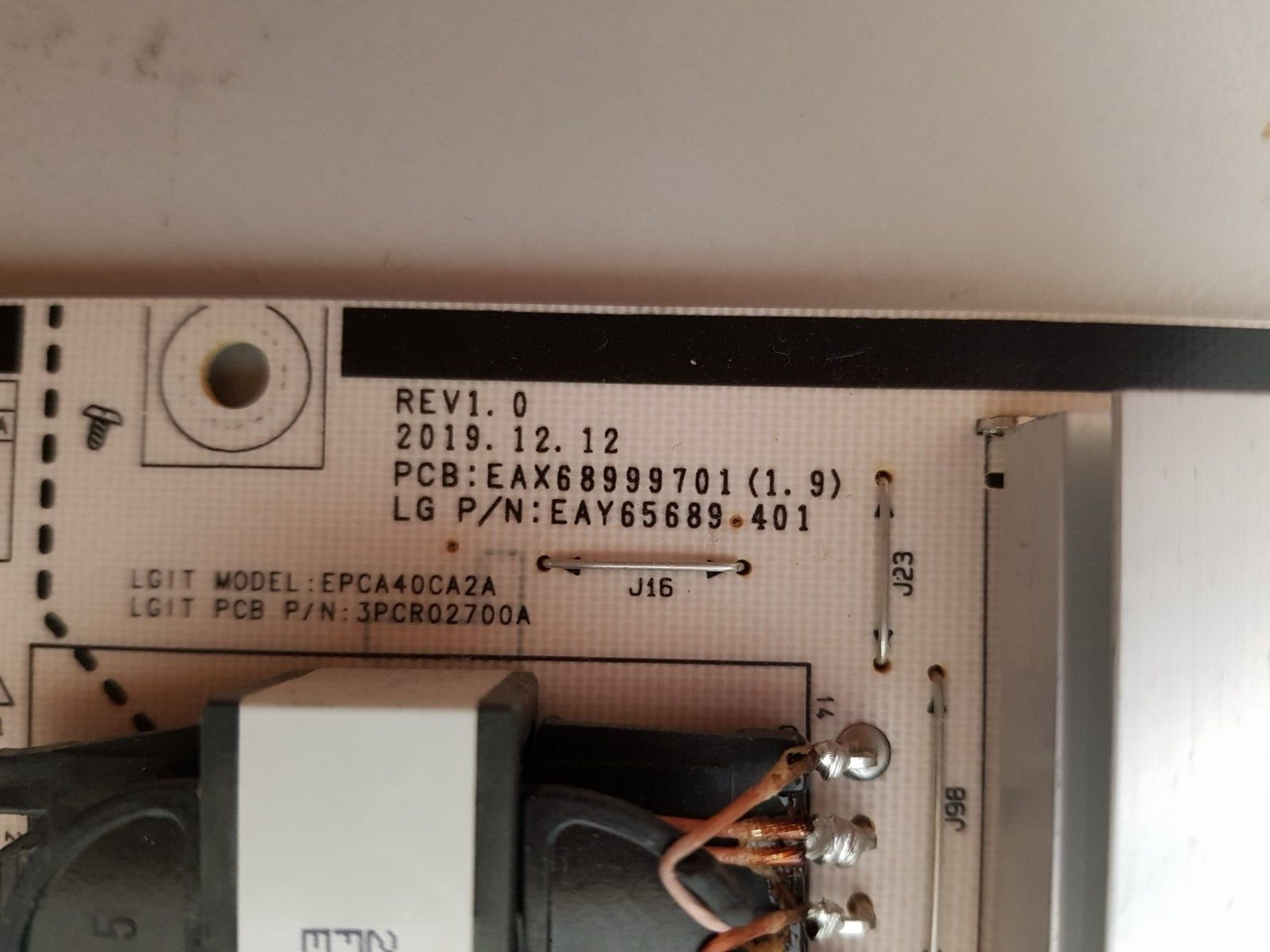 GENUINE LG OLED55CXPTA POWER SUPPLY BOARD EAY65689401 EAX68999701 LGP55CX-200P