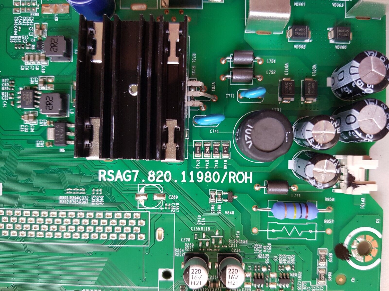 GENUINE TOSHIBA 50C350LP MAIN BOARD RSAG7.820.11980 324999