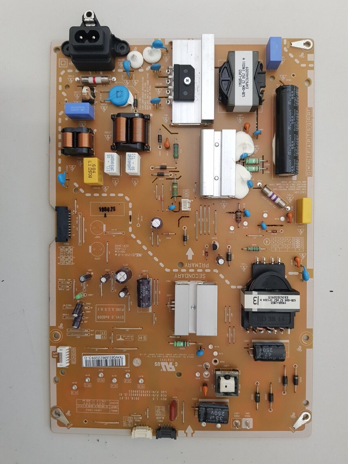 GENUINE LG 65SM8600 POWER SUPPLY BOARD EAY65169921 LGP65-19UL6 EAX68248021