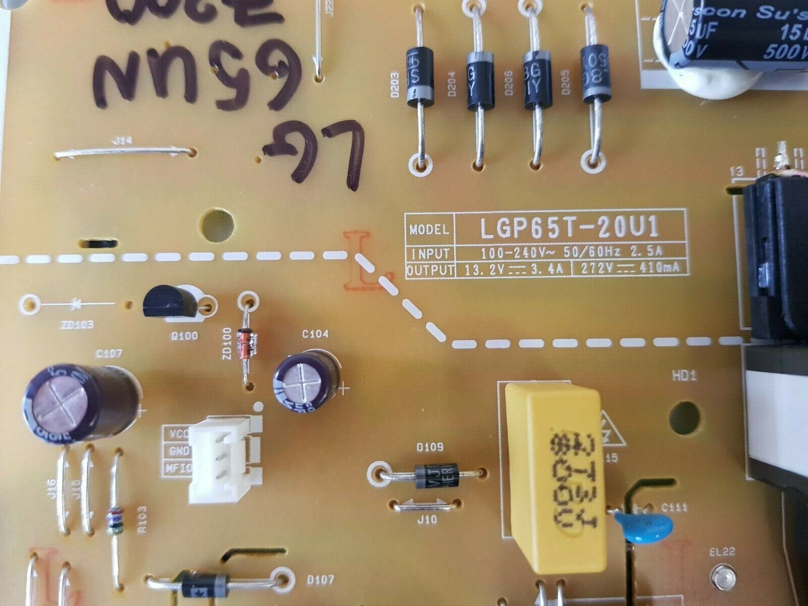 GENUINE LG 65UN7300 POWER SUPPLY BOARD EAY65769211 EAX69083101 LGP65T-20U1