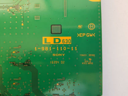 GENUINE SONY 65Z9D LED INVERTER BOARD A2119309A 1-981-110-11