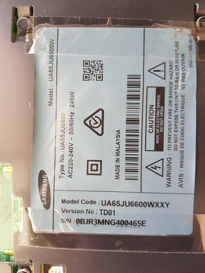GENUINE SAMSUNG UA65JU6600WXXY (VER TD01) MAIN BOARD BN94-09066V BN41-02344B