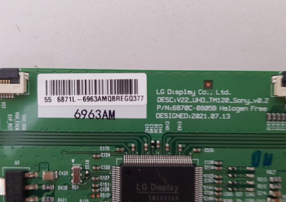GENUINE SONY KD 55X75K T-CON BOARD 6871L-6963A 6870C-0805B