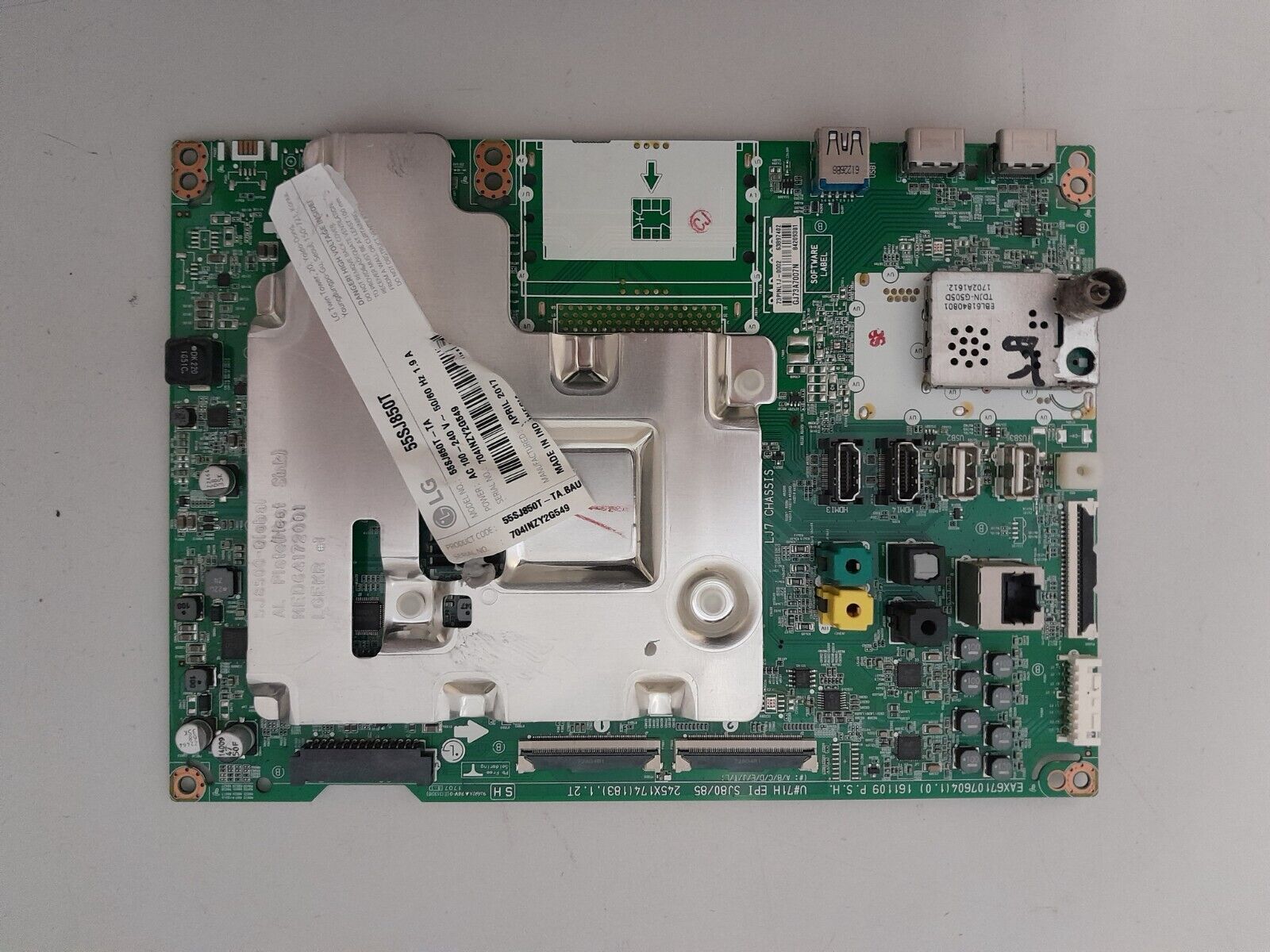 GENUINE LG 55SJ850T MAIN BOARD EAX67107604 1.0 63897402 84209301 6457720