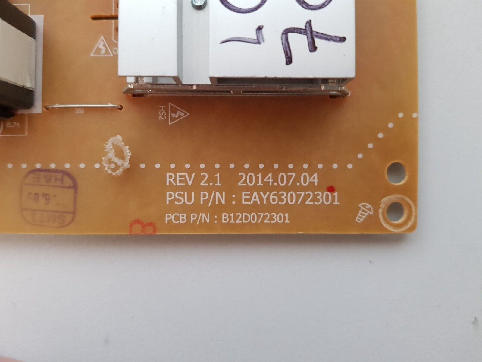 GENUINE LG 70LB6560 POWER SUPPLY BOARD EAY63072301 B12D072301 LGP70-14LPB 