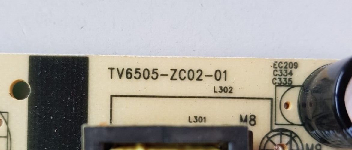 GENUINE HITACHI 58QLEDSM20 POWER SUPPLY BOARD TV6505-ZC02-01