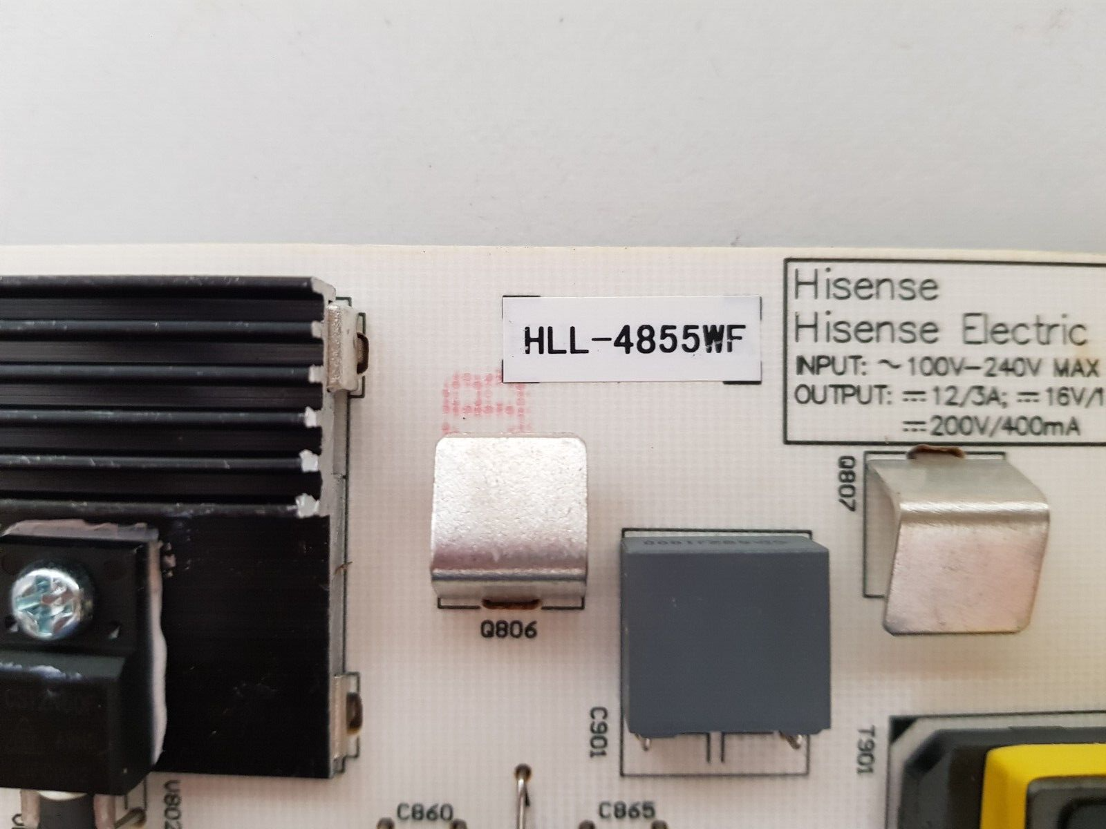 GENUINE HISENSE 50K3110PW POWER SUPPLY BOARD RSAG7.820.5687 HLL-4855WF 192853