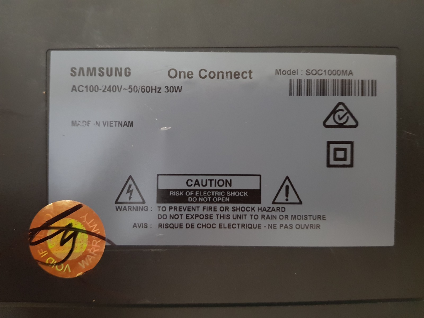 SAMSUNG QA55Q8CAMWXXY ONE CONNECT BOX SOC1000MA BN95-03851A BN94-12078R