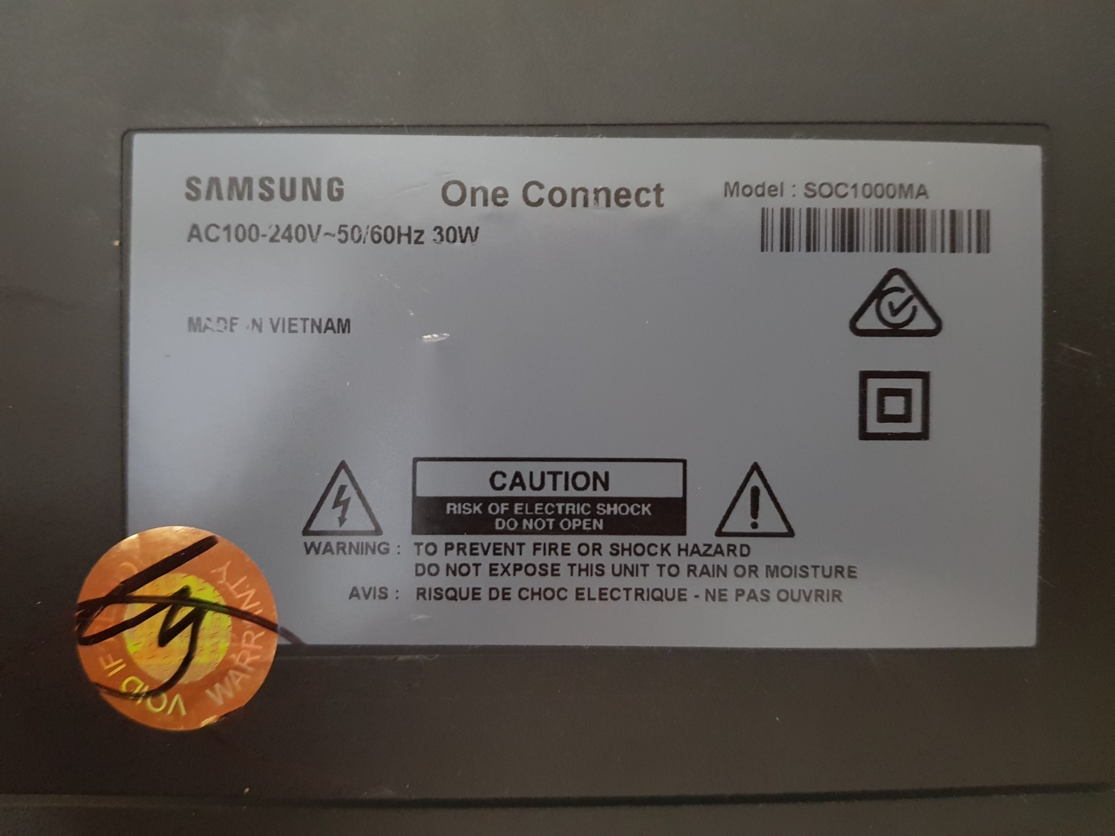 SAMSUNG QA55Q8CAMWXXY ONE CONNECT BOX SOC1000MA BN95-03851A BN94-12078R