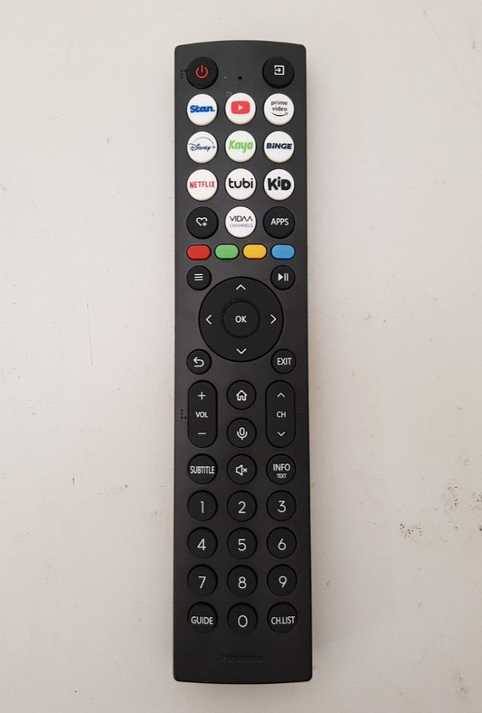 GENUINE HISENSE TV REMOTE RSAG8.074.6718