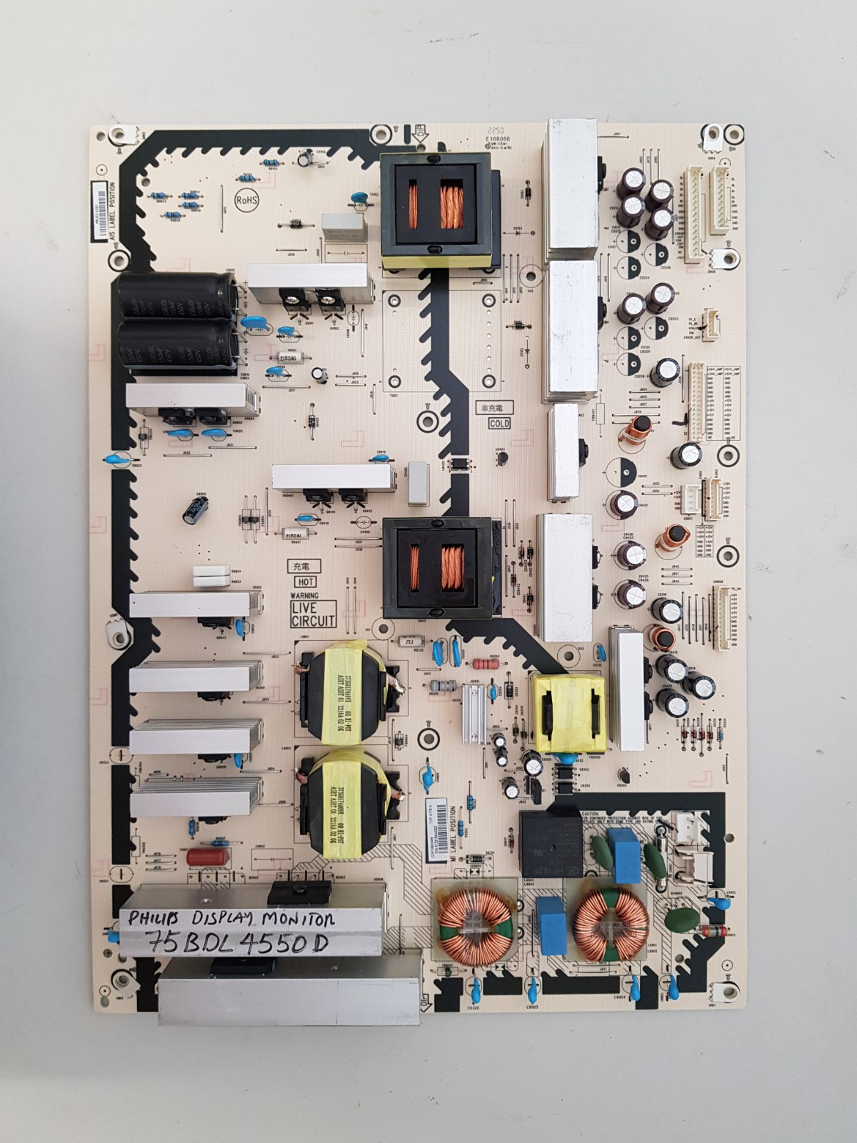 GENUINE PHILIPS 75BDL4550D DISPLAY POWER SUPPLY BOARD 715GA625-P01-000-0H3M