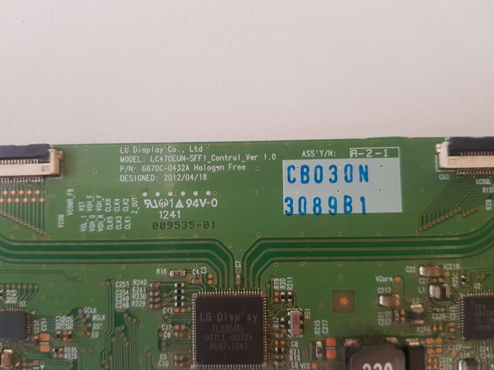 GENUINE SONIQ E55S12A LED T-CON BOARD 6870C-0432A 6871L-3089B