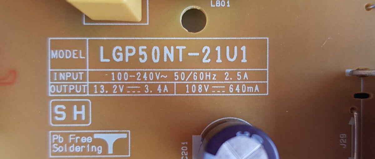 GENUINE LG 50UP8000 PTB POWER SUPPLY BORD EAY65895512 EAX69502002 1.0 3PCR02854B