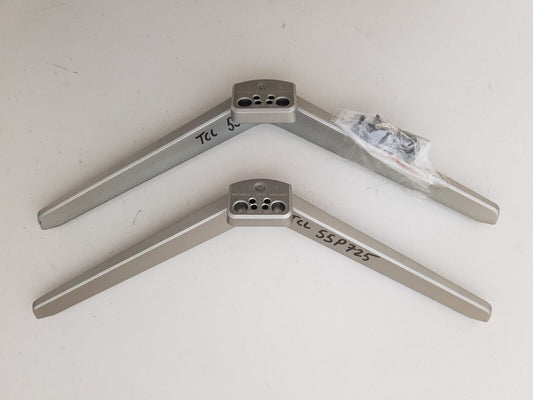 GENUINE TCL 55P725 L&R FEET & SCREWS