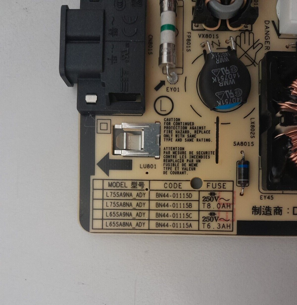 GENUINE SAMSUNG QA75QN90AAW POWER SUPPLY BOARD BN44-01115D L75SA9NA_ADY
