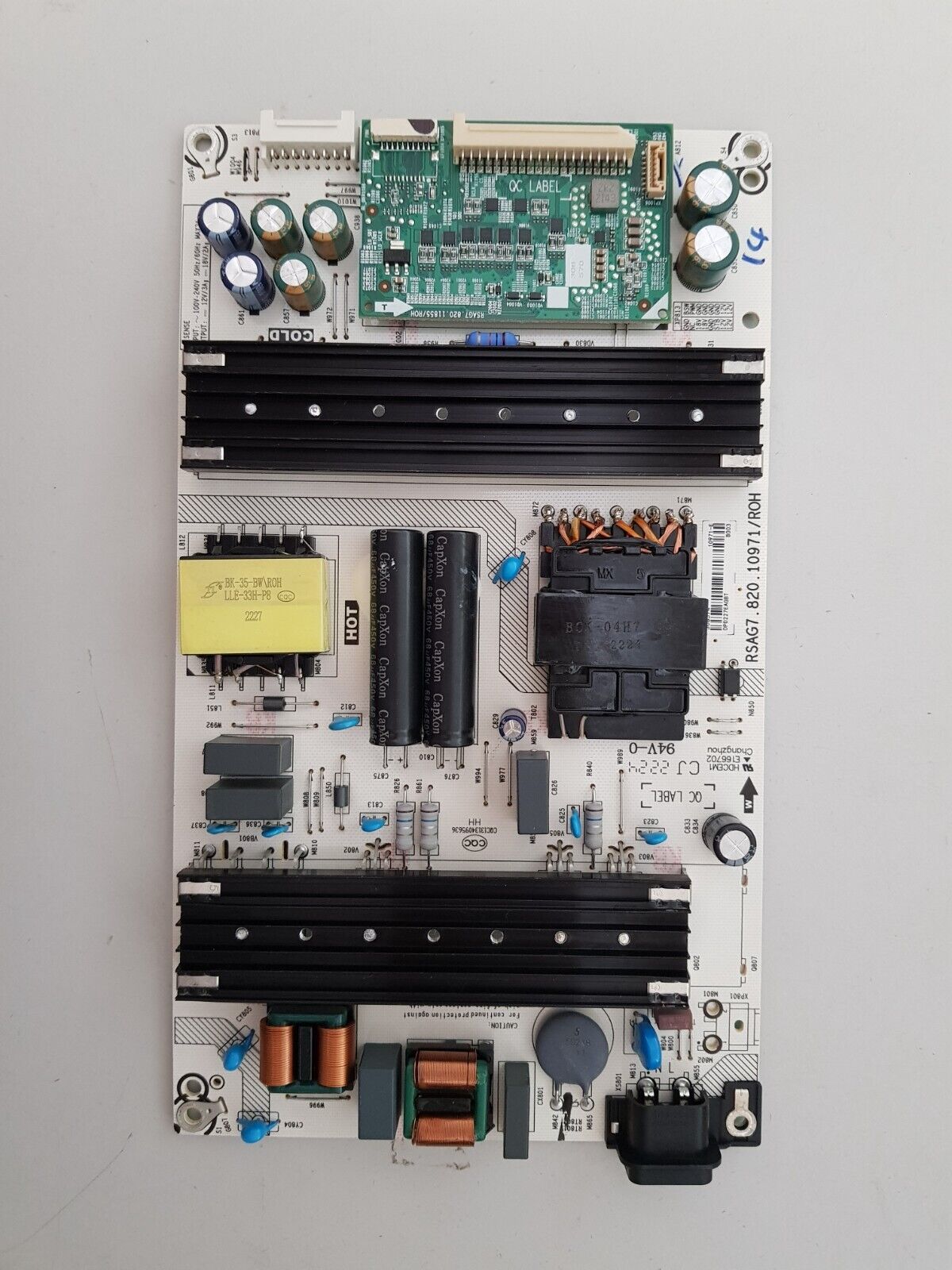 GENUINE HISENSE 55U7HAU POWER SUPPLY BOARD RSAG7.820.10971 308574 10971-E