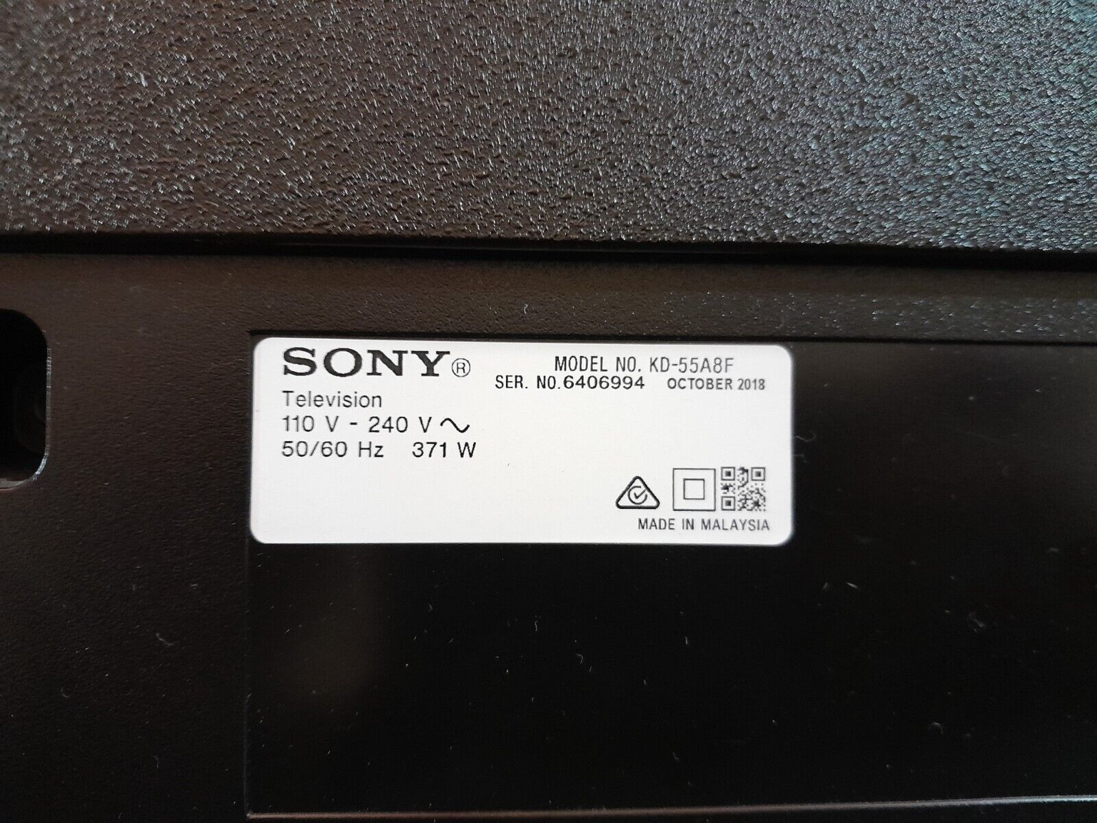GENUINE SONY 55A8F STAND & SCREWS
