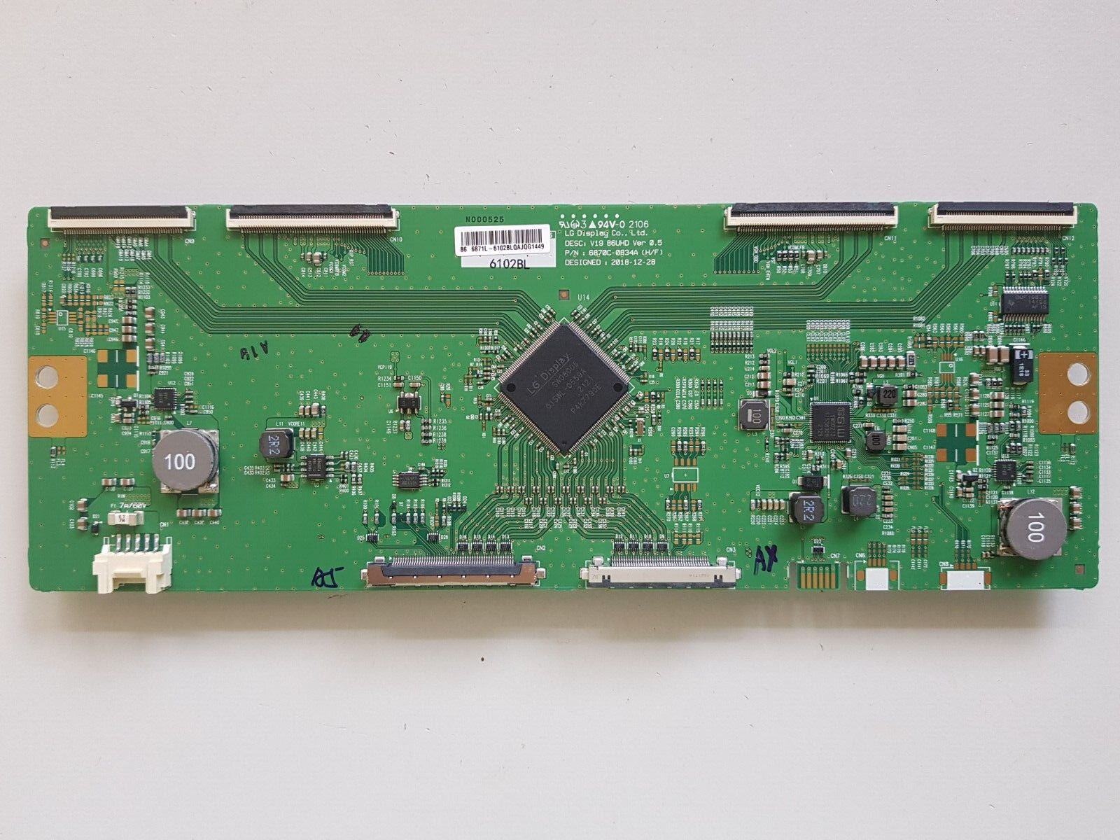 GENUINE LG 86UP8000PTB T-CON BOARD 6871L-6102B 6870C-0834A
