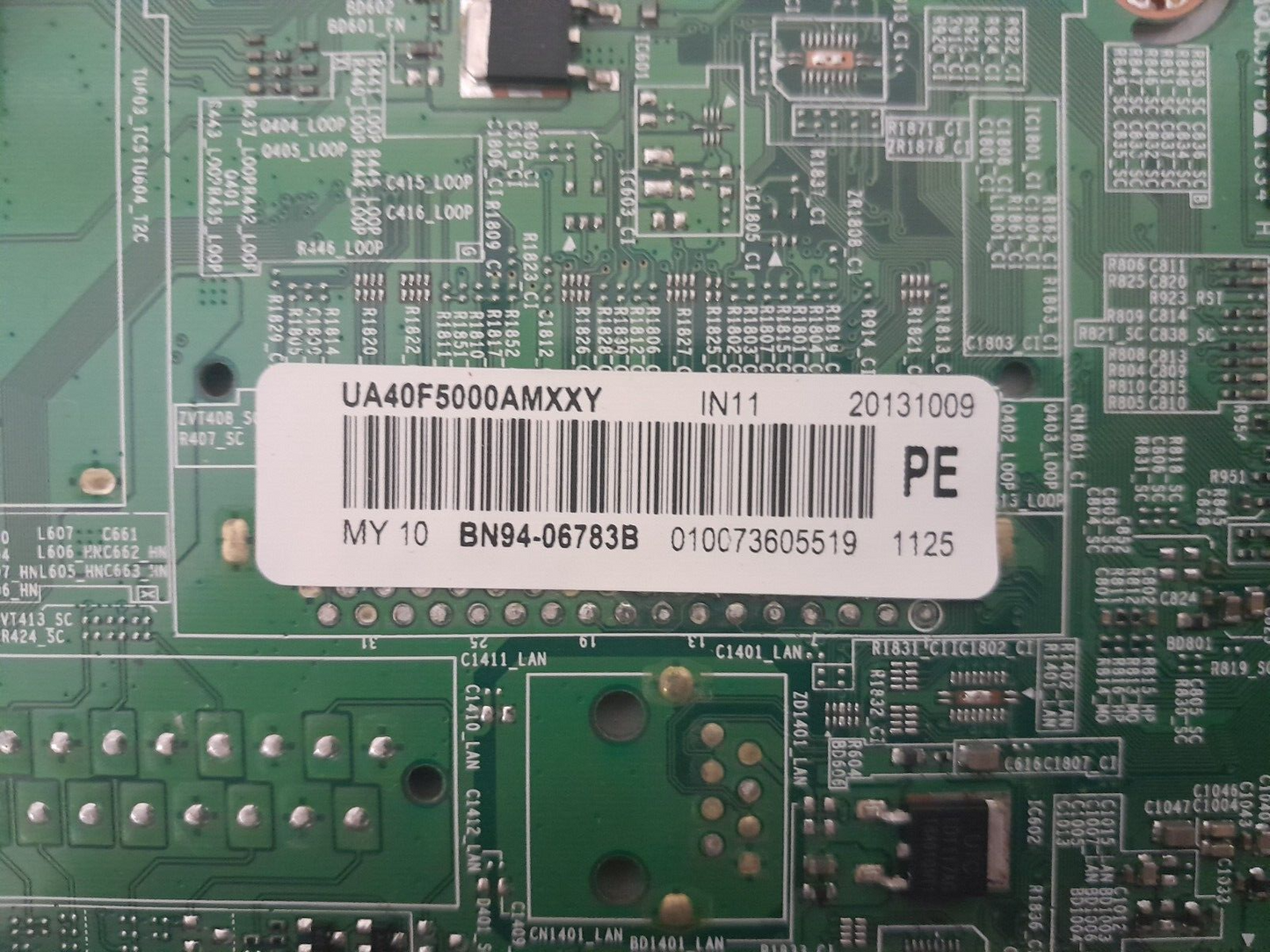 GENUINE SAMSUNG UA40F5000 AMXXY (VER HU02) MAIN BOARD BN94-06783B