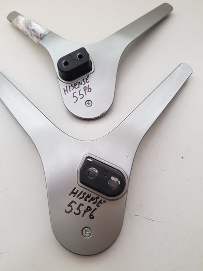 GENUINE HISENSE 55P6 L&R FEET & SCREWS