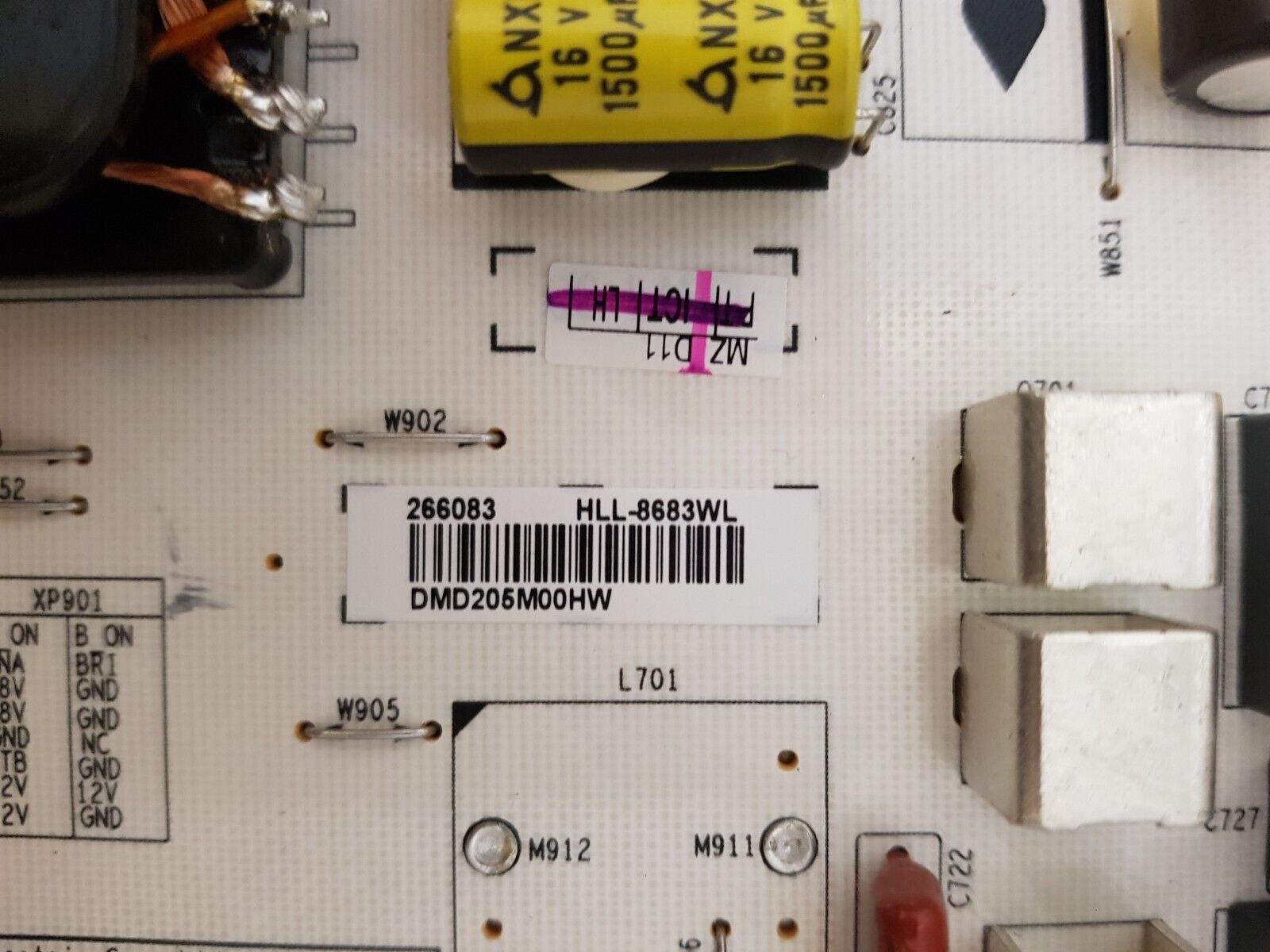GENUINE HISENSE 75S8 POWER SUPPLY BOARD RSAG7.820.8683 HLL-8683WL