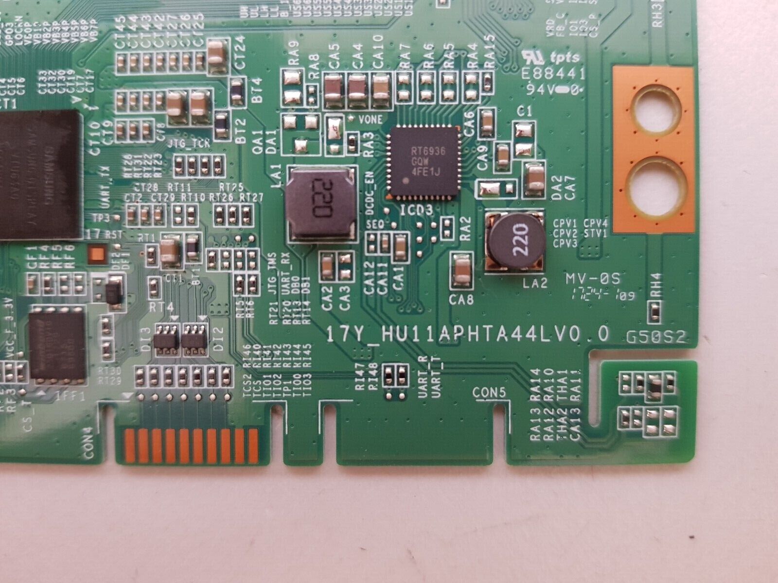 GENUINE SONY KD 55X7000E T-CON BOARD 17Y_HU11APHTA44LV0.0