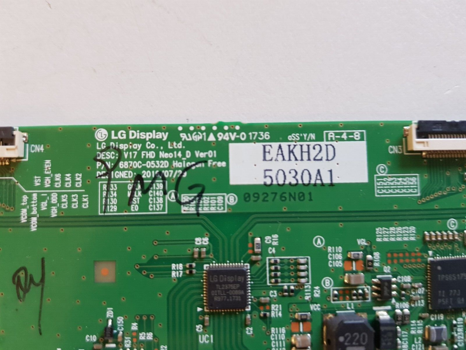 GENUINE LG 43LV340C TCON BOARD 6871L-5030A 6870C-0532D