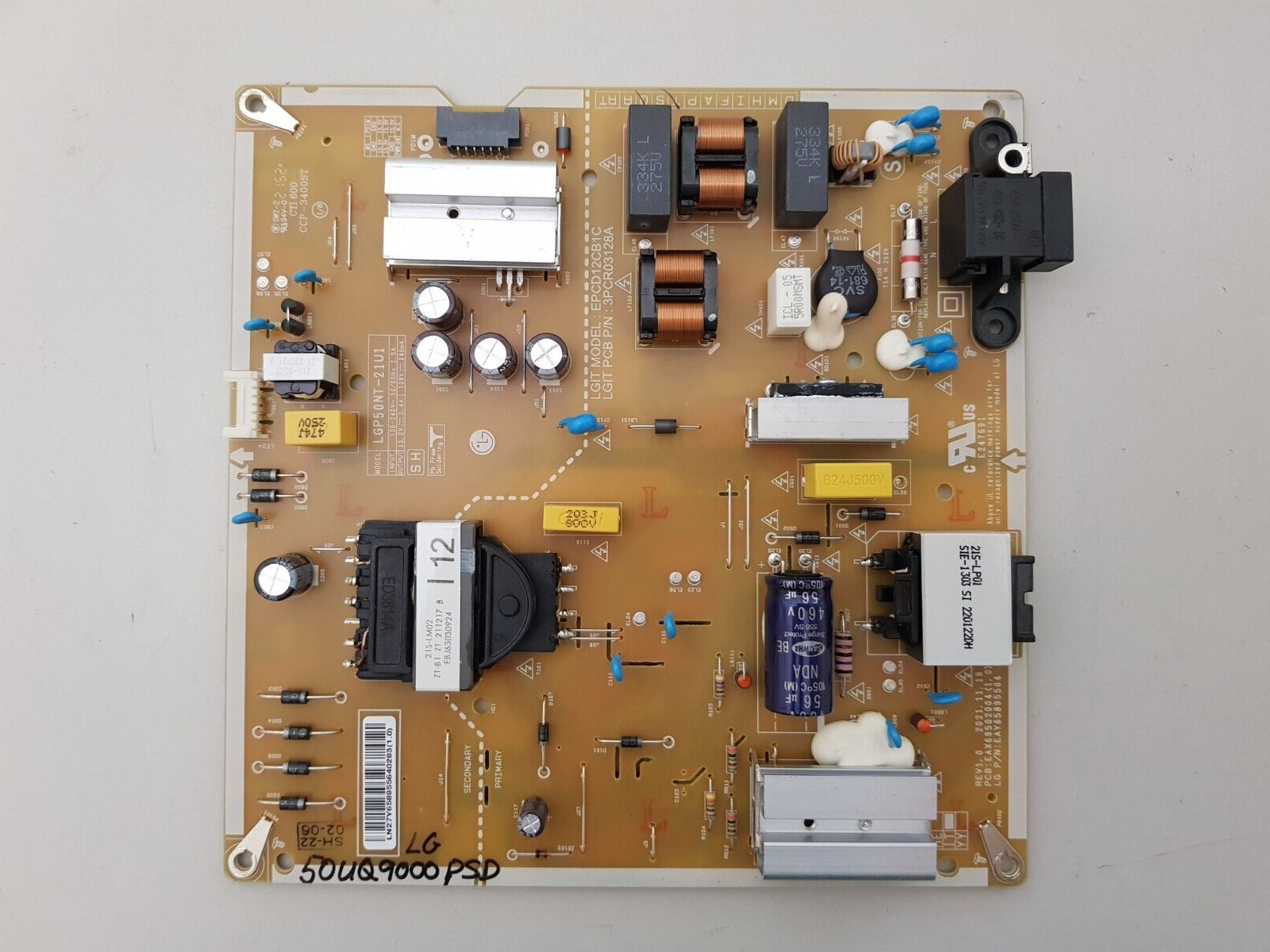 GENUINE LG 50UQ9000 POWER SUPPLY BOARD EAX69502004 (1.0) EAY65895564