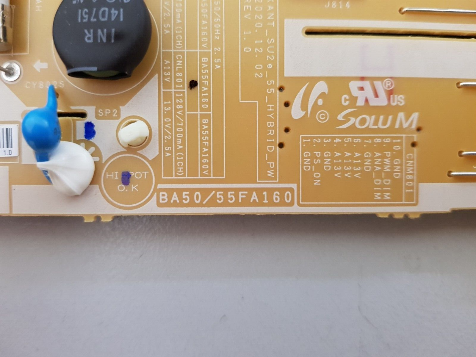 GENUINE SAMSUNG BE50A-H POWER SUPPLY BOARD BA50/55FA160
