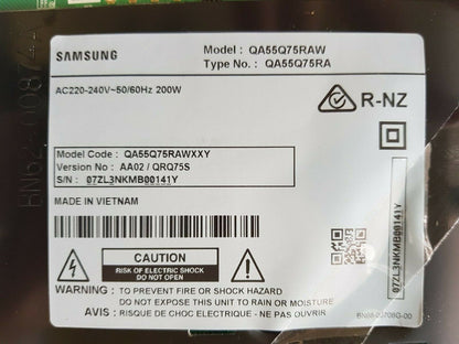 GENUINE SAMSUNG QA55Q75RAWXXY (VER AA02) MAIN BOARD BN94-14345E BN41-02695A