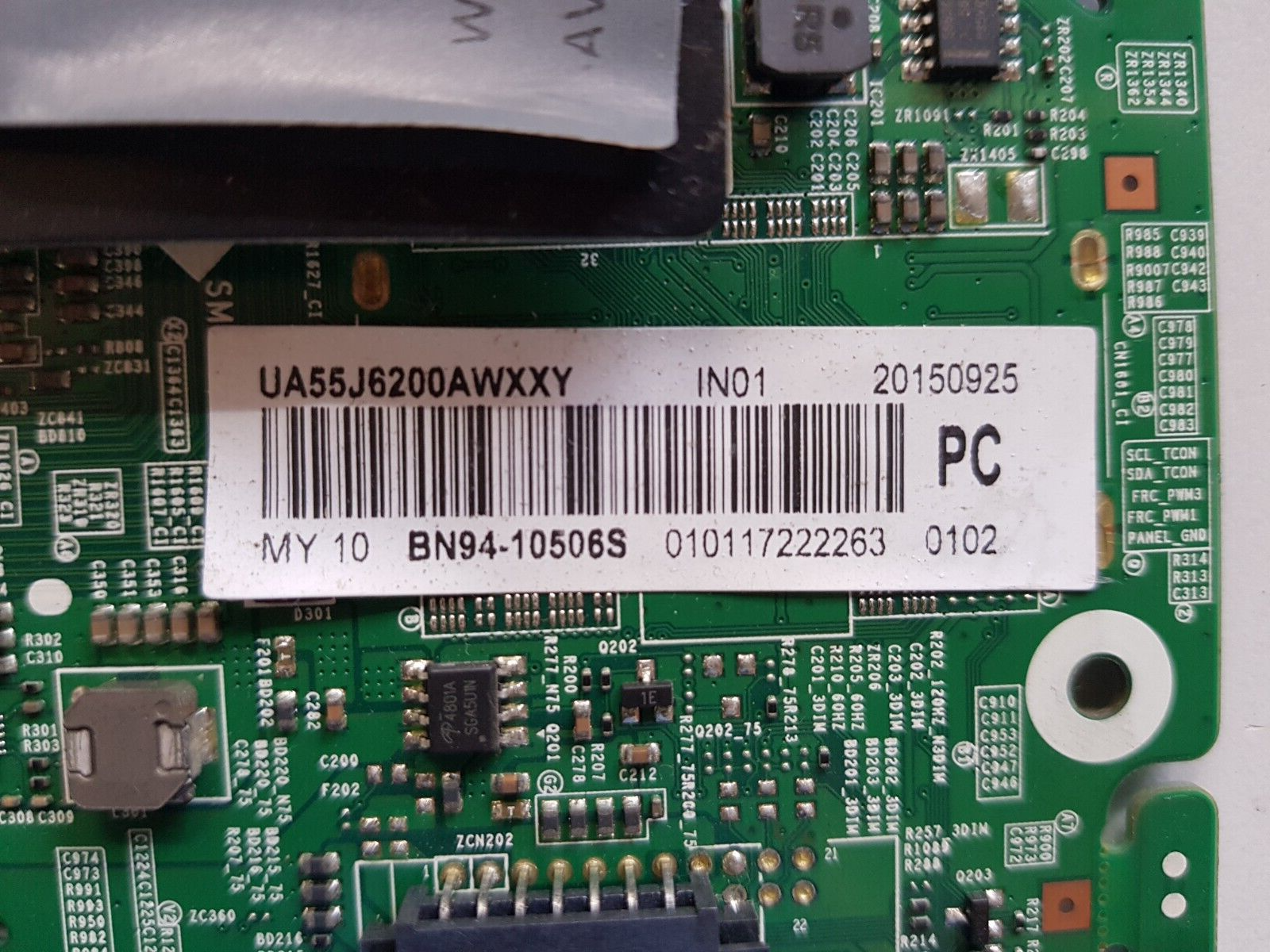 GENUINE SAMSUNG UA55J6200 (VER UH03) MAIN BOARD BN94-10506S