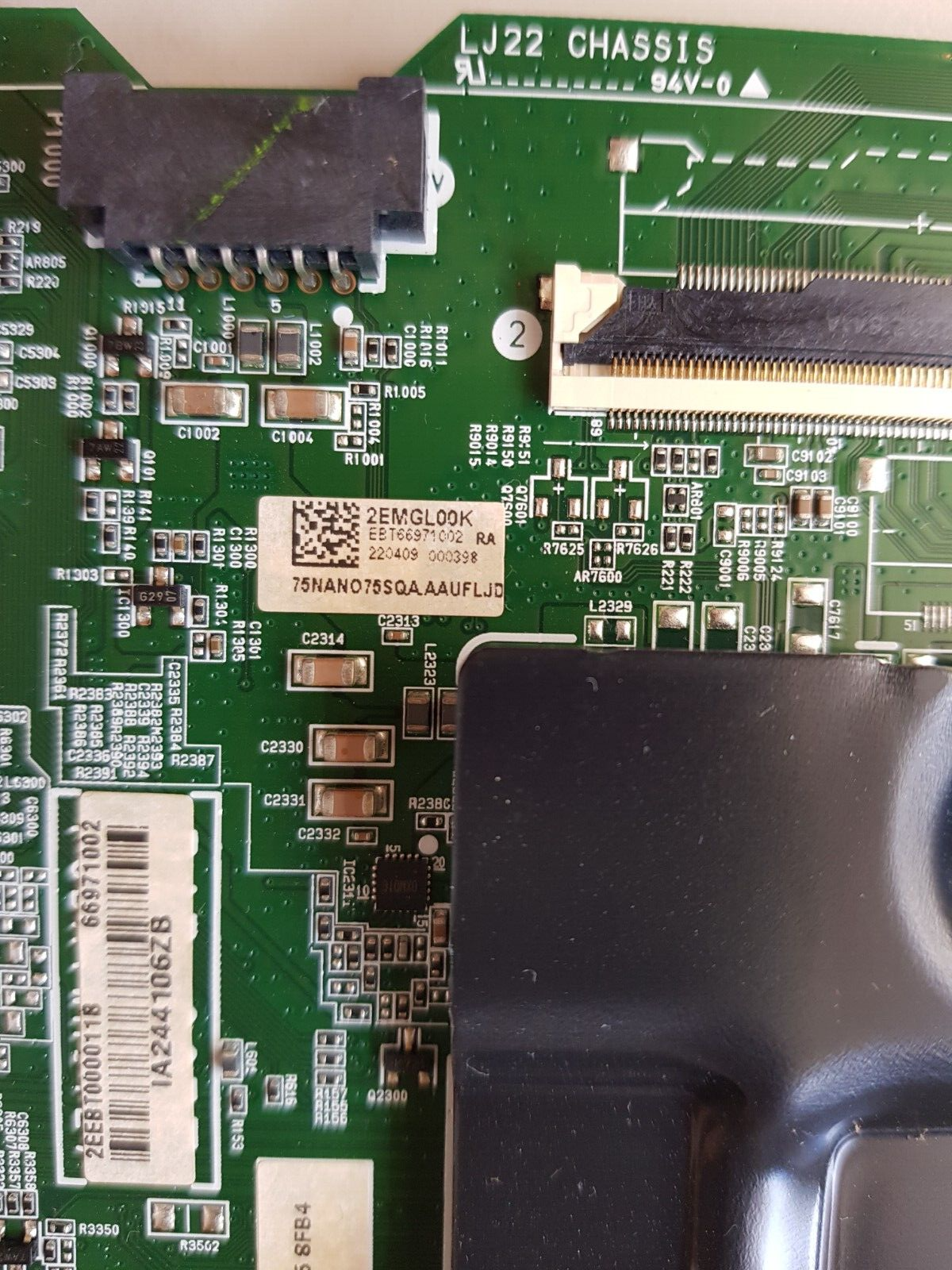 GENUINE LG 75NANO75SQA.AAUFLJD MAIN BOARD EAX69762805 1.0 EBT66971002