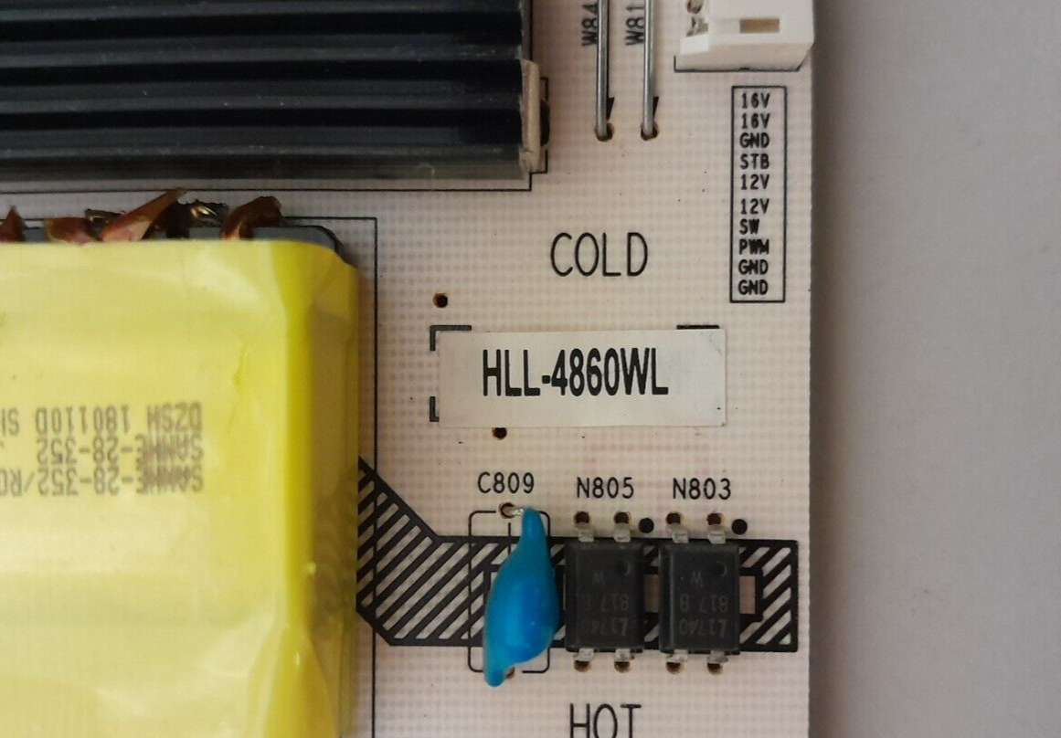 GENUINE HISENSE 50N6 POWER SUPPLY BOARD RSAG7.820.7433 HLL-4860WL 216181