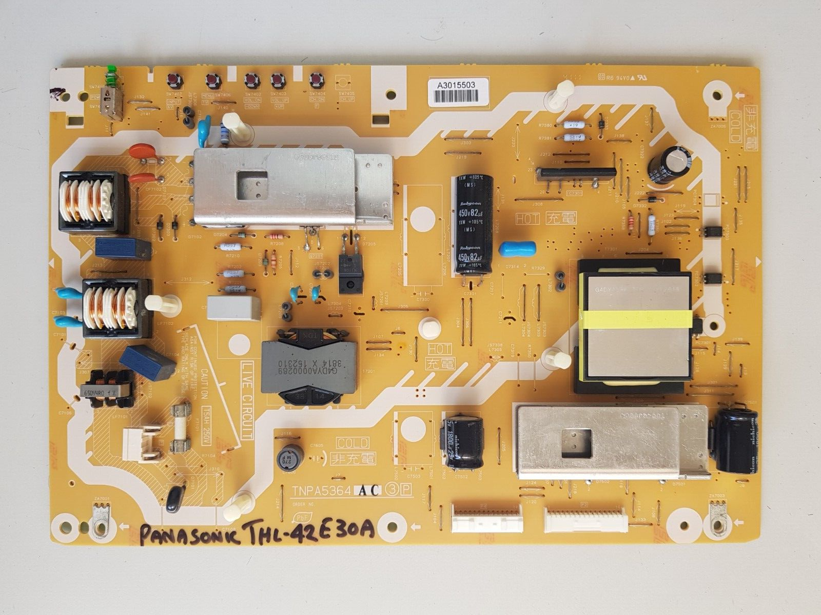 GENUINE PANASONIC THL42E30A TH-L42E30A POWER SUPPLY BOARD TNPA5364 AC (3)[P]