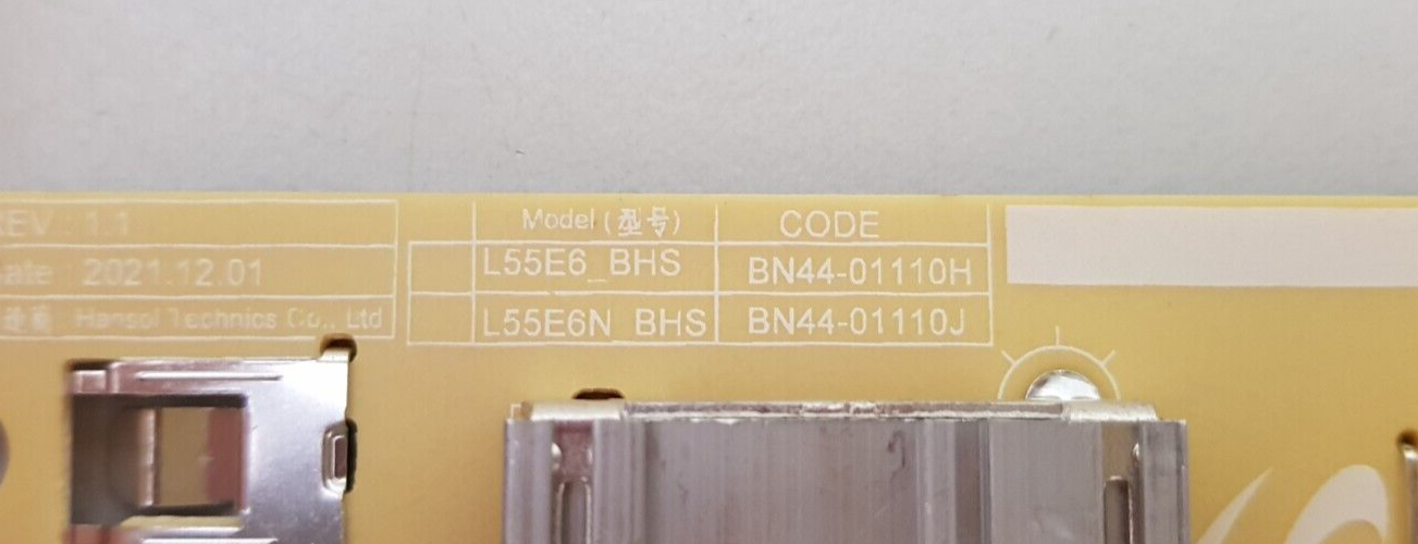 GENUINE SAMSUNG UA55BU8000 UA55CU8000 POWER SUPPLY BOARD BN44-01110H L55E6_BHS