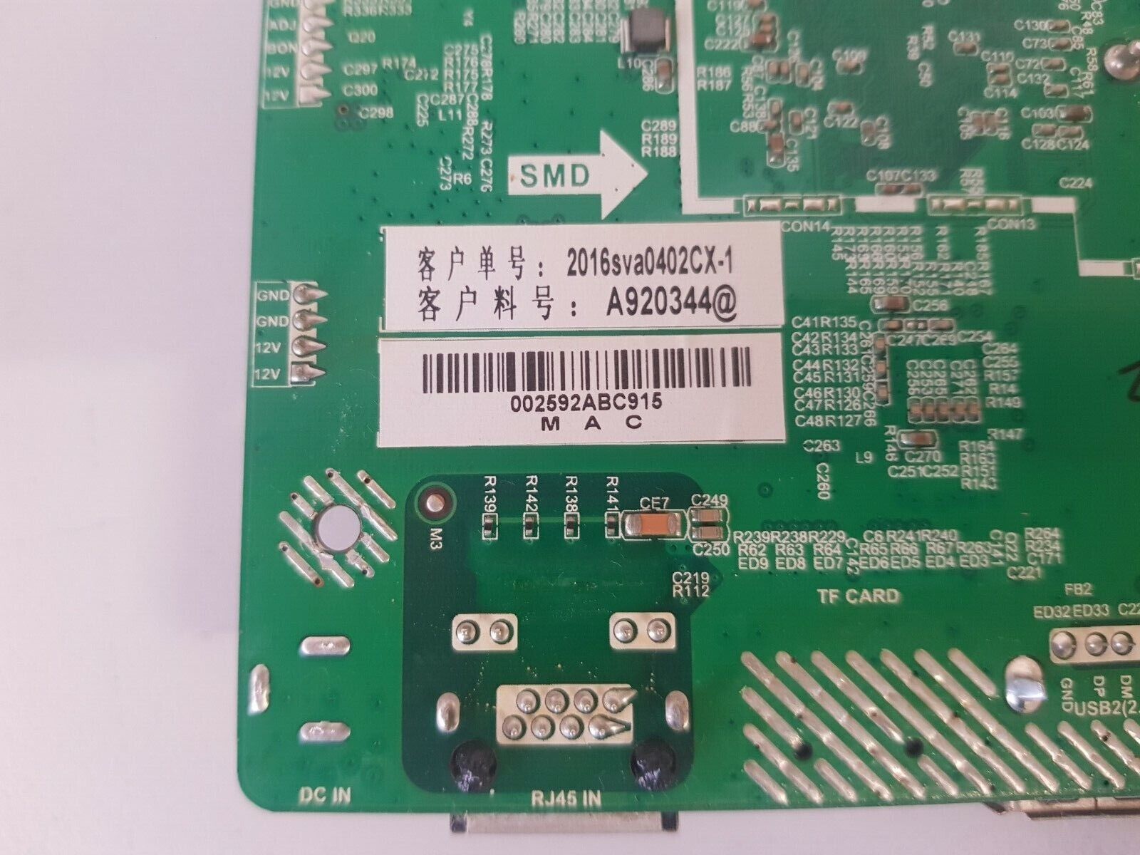 GENUINE THORN 55THL4KST1 WIFI BOARD (B.RK3288.3) K16041285-0H00638