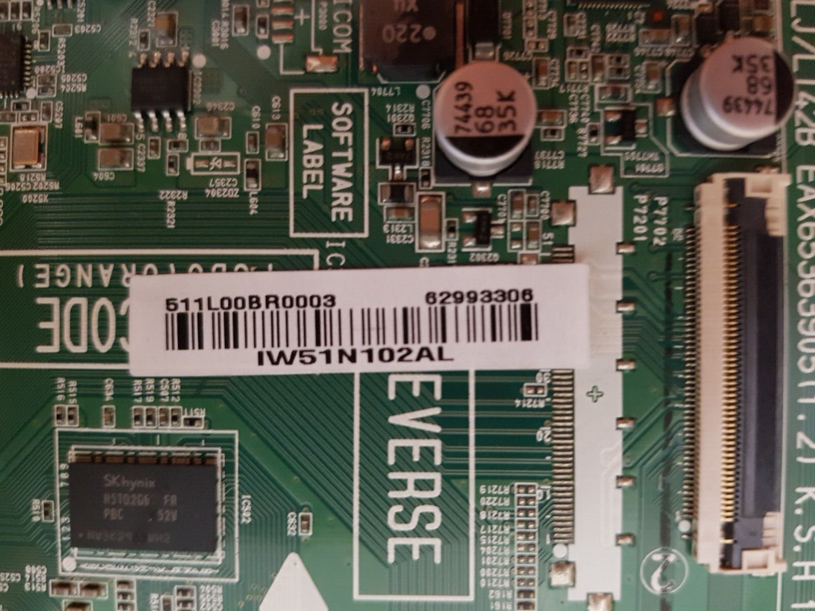 GENUINE LG 42LB6500 -TH.AAUWLJD MAIN BOARD EAX65363905 1.2 62993306