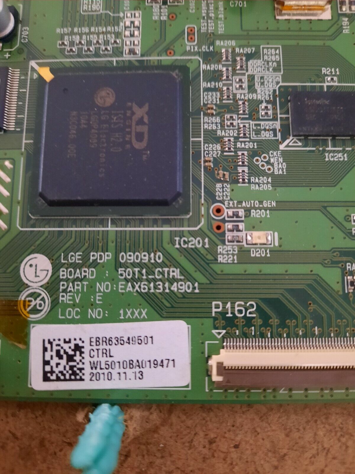 GENUINE LG 50PJ350 50PJ650 Logic Control Board - EBR63549501 EAX61314901