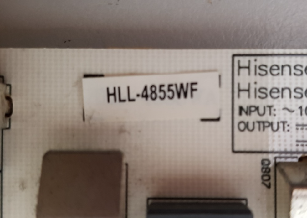 GENUINE HISENSE 50K3300UW POWER SUPPLY BOARD RSAG7.820.5687 HLL-4855WF