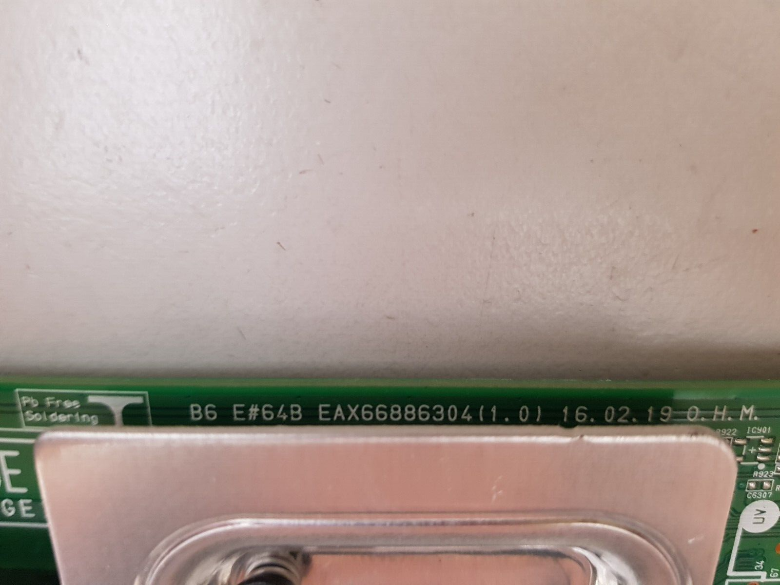 GENUINE LG OLED 55B6T -T.AAUWLH MAIN BOARD EAX66886304 1.0 63716401 64246801