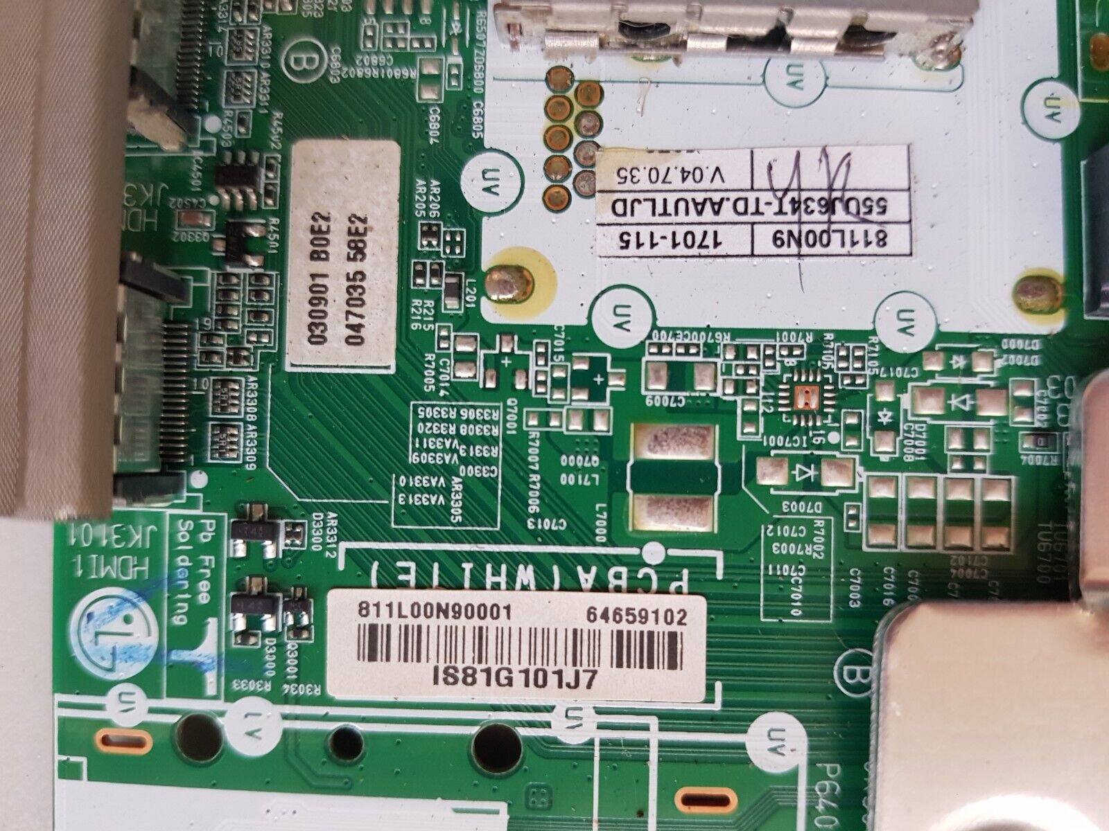 GENUINE LG 55UJ634T MAIN BOARD EAT64659102 EAX67133404 (1.0)