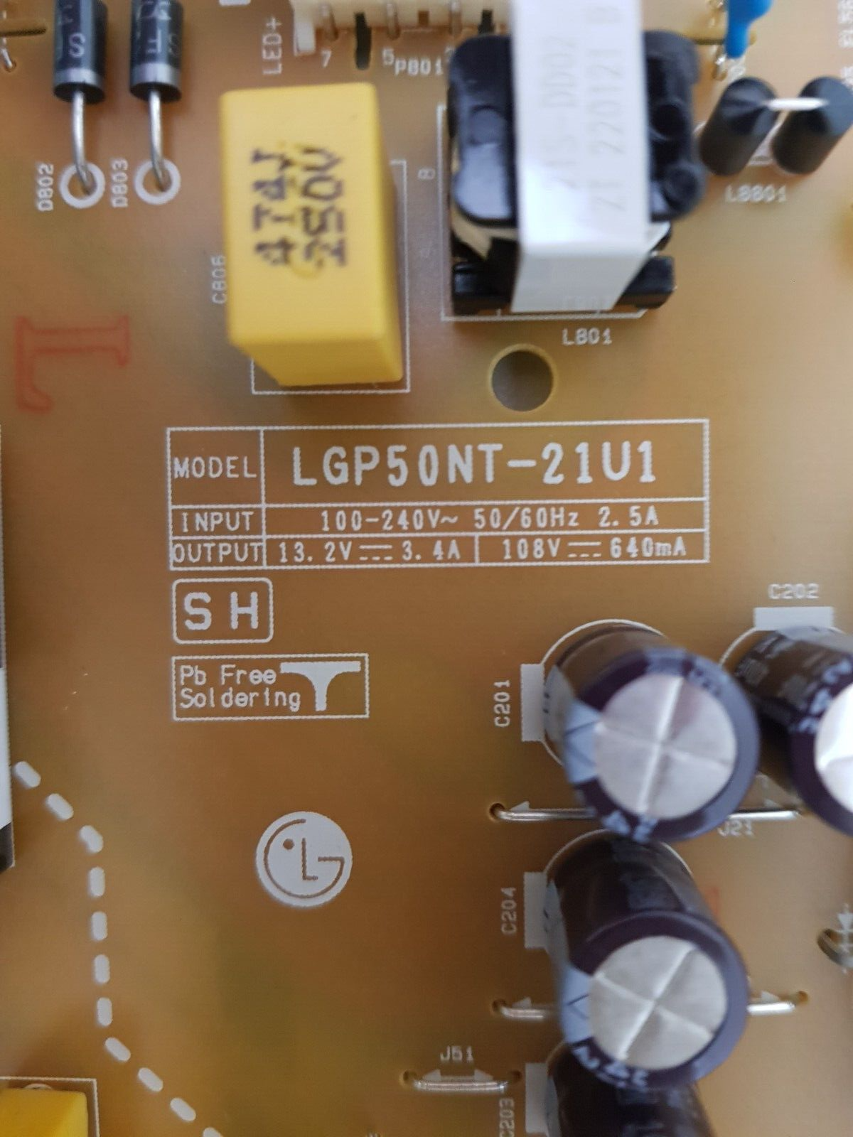 GENUINE LG 50UQ9000 POWER SUPPLY BOARD EAX69502004 (1.0) EAY65895564