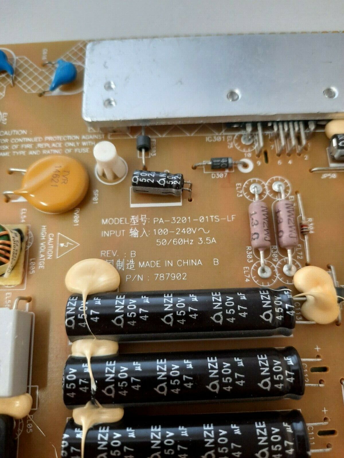 GENUINE TOSHIBA 46SL863 46SL471 Power Supply Board - PA-3201-01TS-LF TC22932D3