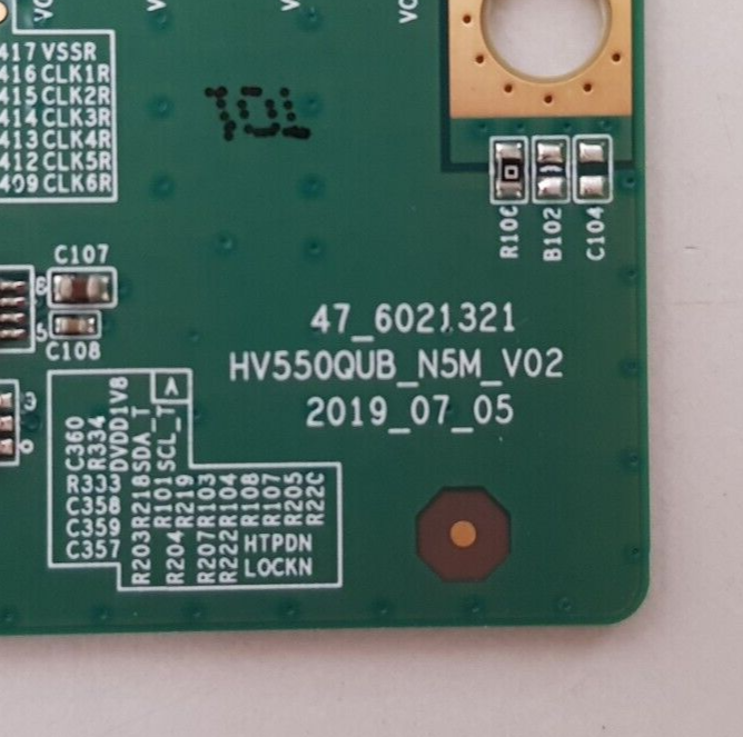 GENUINE SONY KD 65X75K T-CON BOARD HV650QUBN9L 44-9771568A