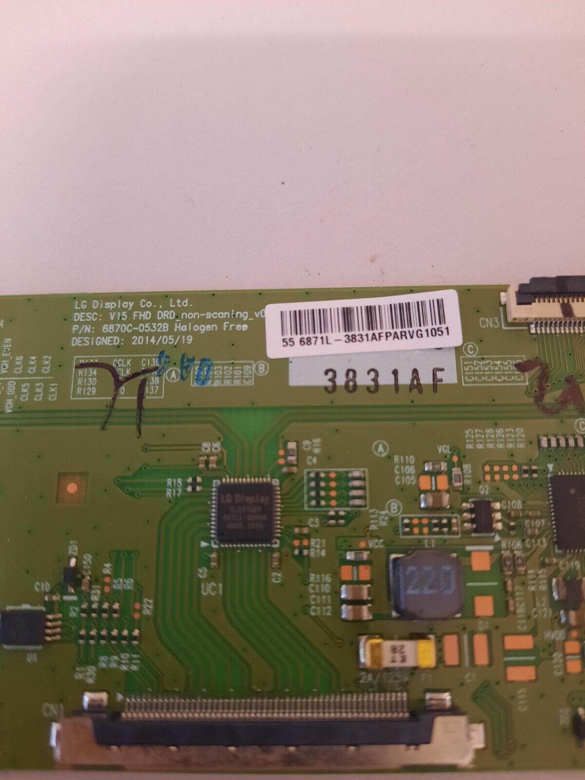 GENUINE PHILIPS 55PFT5201 T-Con Board - 6870C-0532B 6871L-3831A