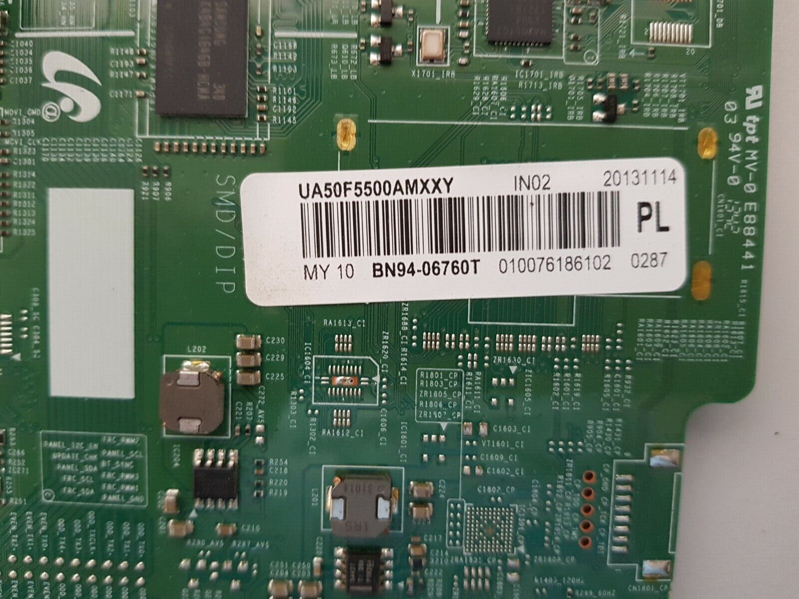 GENUINE SAMSUNG UA50F5500AMXXY (VER AU02) MAIN BOARD BN94-06760T BN94-06364A