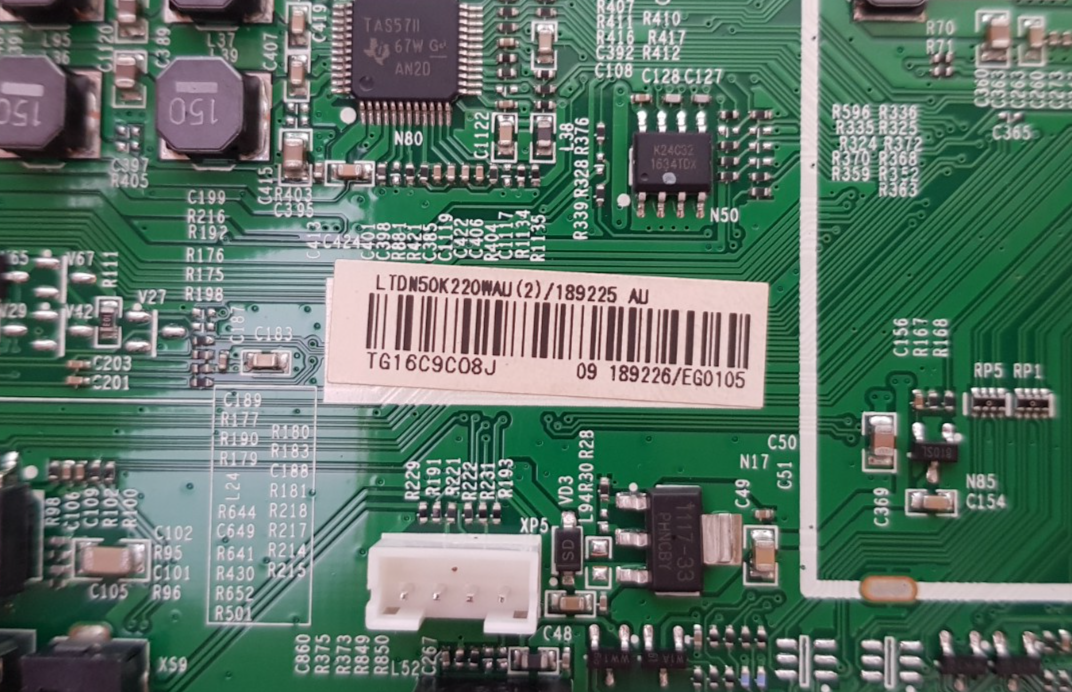 GENUINE HISENSE 50K220PW MAIN BOARD RSAG7.820.5862 189225 LTDN50K220WAU 189226